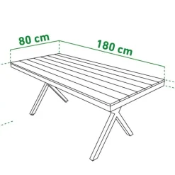 Bord Florens + 6 stolar Amalfi
