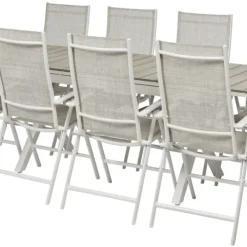 Bord Florens, utdragbart + 8 stolar Neapel