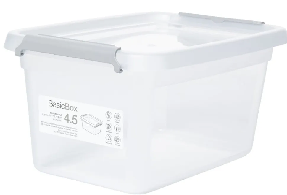 Förvaringslåda med lock BasicBox