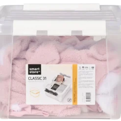 Förvaringslåda med lock Smartstore