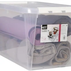 Förvaringslåda med lock Smartstore