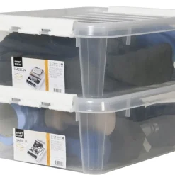 Förvaringslåda med lock Smartstore