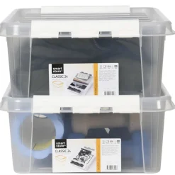 Förvaringslåda med lock Smartstore