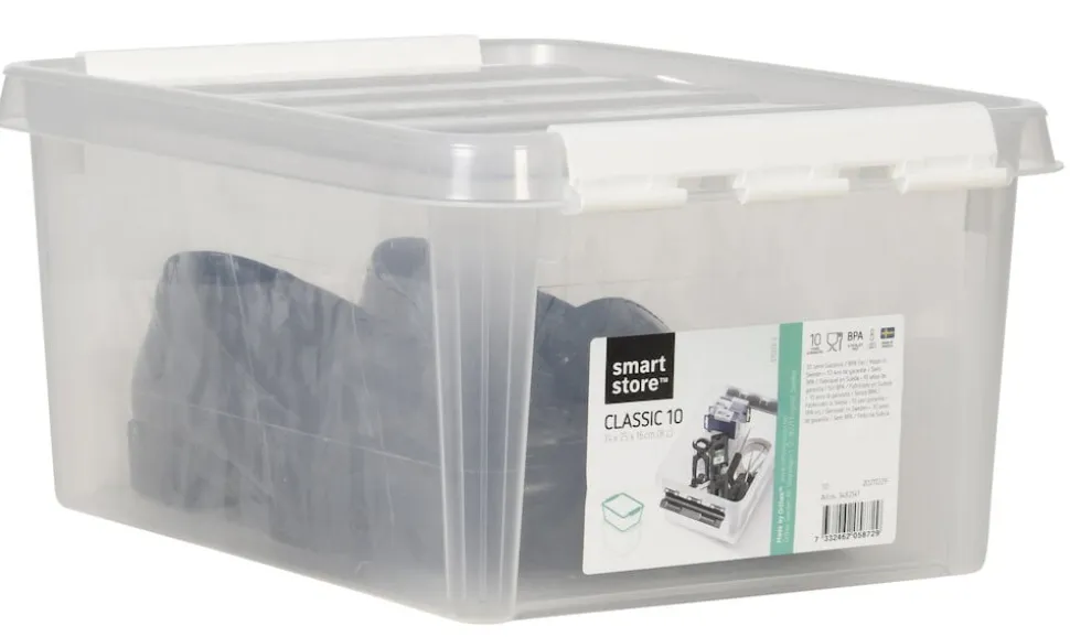 Förvaringslåda med lock Smartstore