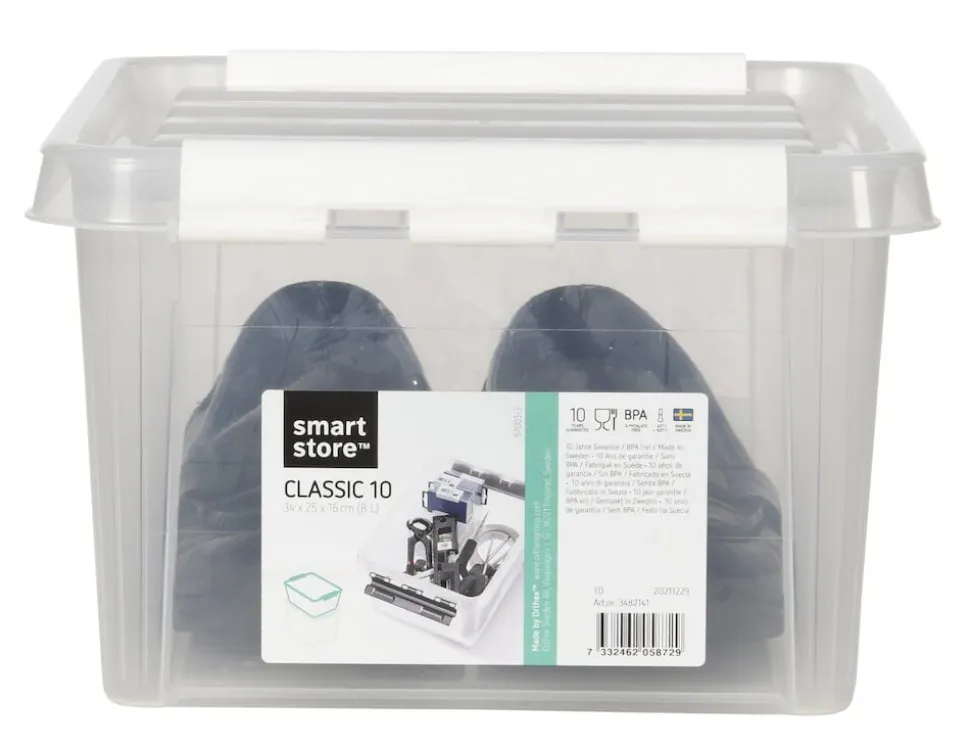 Förvaringslåda med lock Smartstore