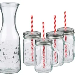 Glaskaraff med dricksglas, set Alpina