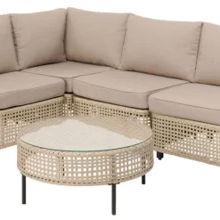 Loungeset Split, 5 delar, beige