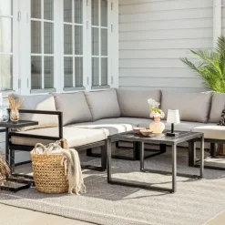 Loungeset Verona, 5 delar + bord