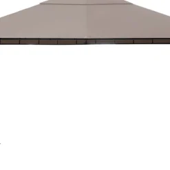Paviljong Maui 2,95x3,95m + 2 väggar med fönster + 2 väggar utan fönster