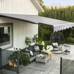 Terrassmarkis med motor